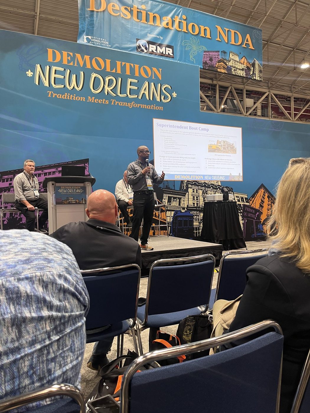Brian McKinney presenting the Superintendent Boot Camp at NDA's Demolition New Orleans, 2025
