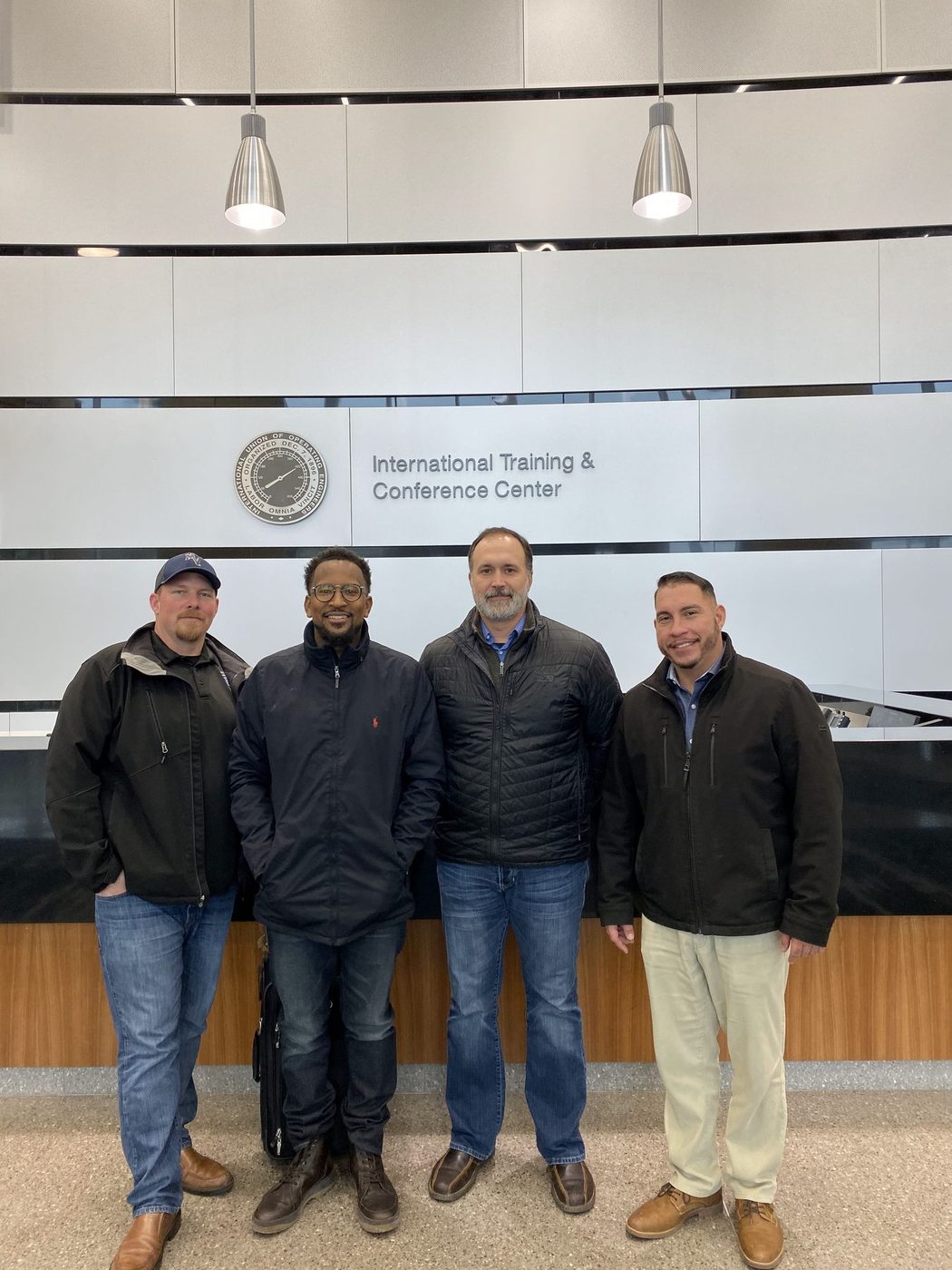 Brian McKinney with Operating Engineers Local 324 at the union's International Training and Conference Center